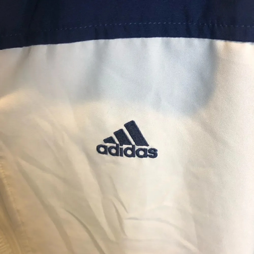 Adidas men’s windbreaker‎ in blue and white